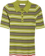 ZANKOV Janis Stripe Wool Rib Polo