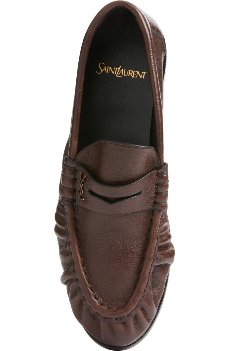 Saint Laurent Le Penny Loafer, Alternate, color, Brown