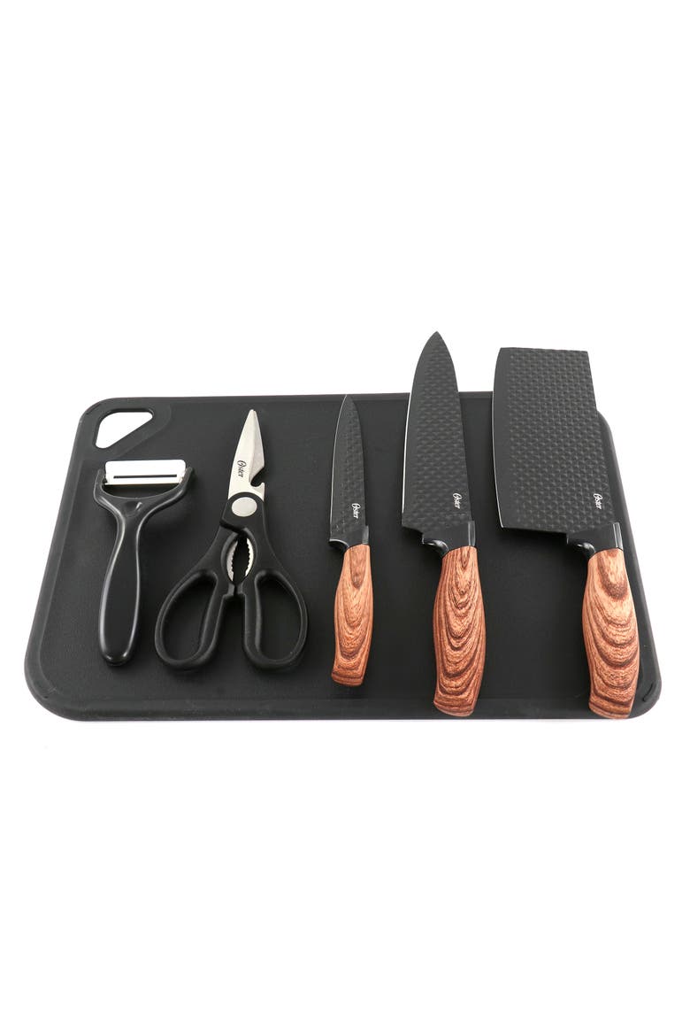 Gunderson 6 Piece Black Stainless Steel Cutlery Set, Main, color, Black