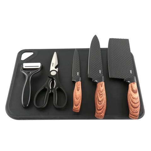 Gunderson 6 Piece Black Stainless Steel Cutlery Set
