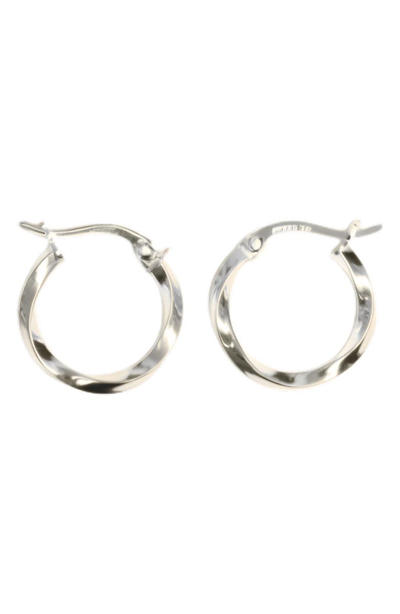 ARGENTO VIVO Textured Hoop Earrings, Main, color, 