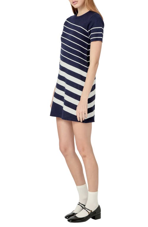 ENGLISH FACTORY ENGLISH FACTORY MULTISTRIPE KNIT MINIDRESS