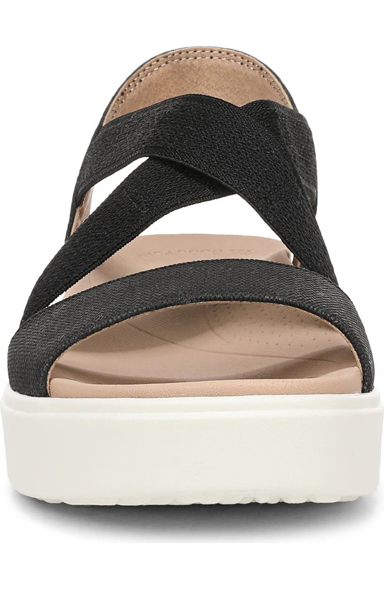 Dr. Scholl's Madicldease Slingback Platform Wedge Sandal, Alternate, color, Black