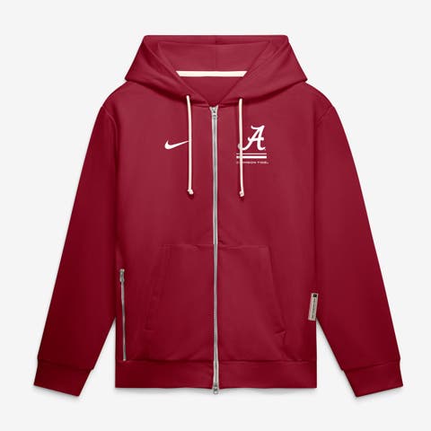 Men's Nike  Crimson Alabama Crimson Tide 2026 Sideline Standard Issue Dri-FIT Full-Zip Hoodie