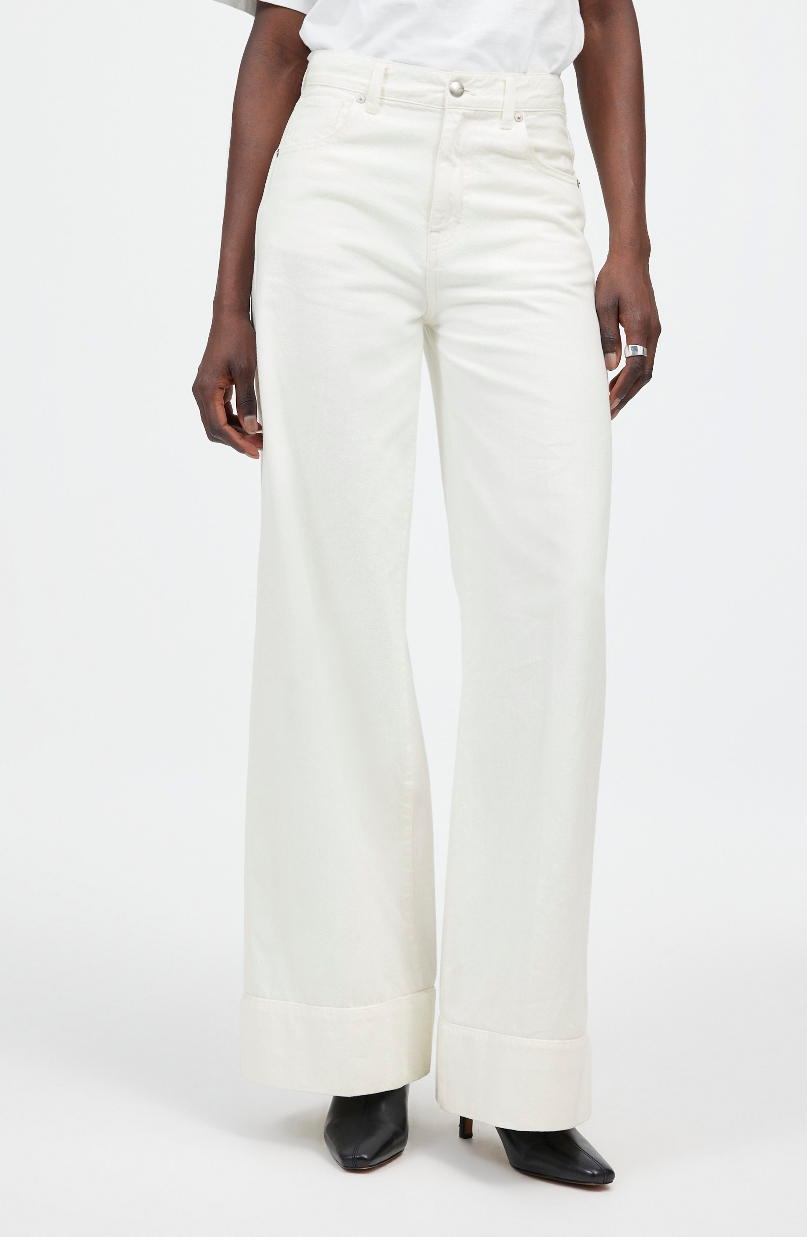 Madewell Superwide Leg Jeans in True White 
