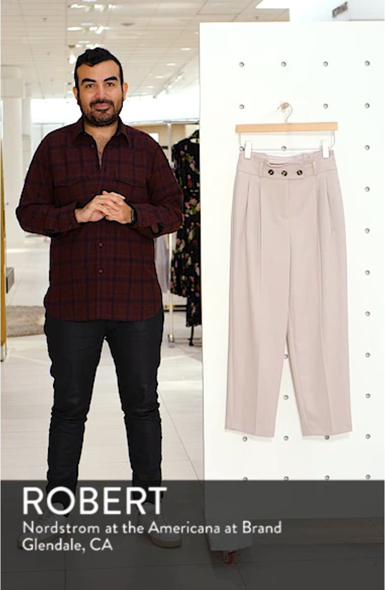 Emilie Paperbag Waist Tapered Trousers, sales video thumbnail