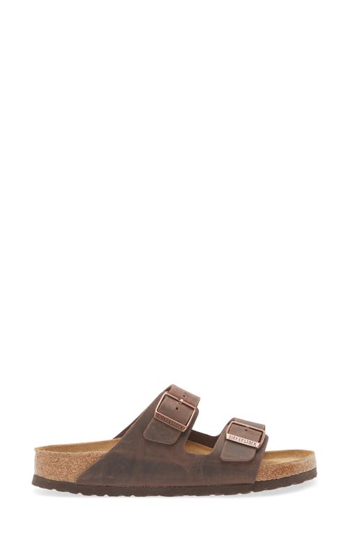 Birkenstock Arizona Soft Footbed Slide Sandal In Brown