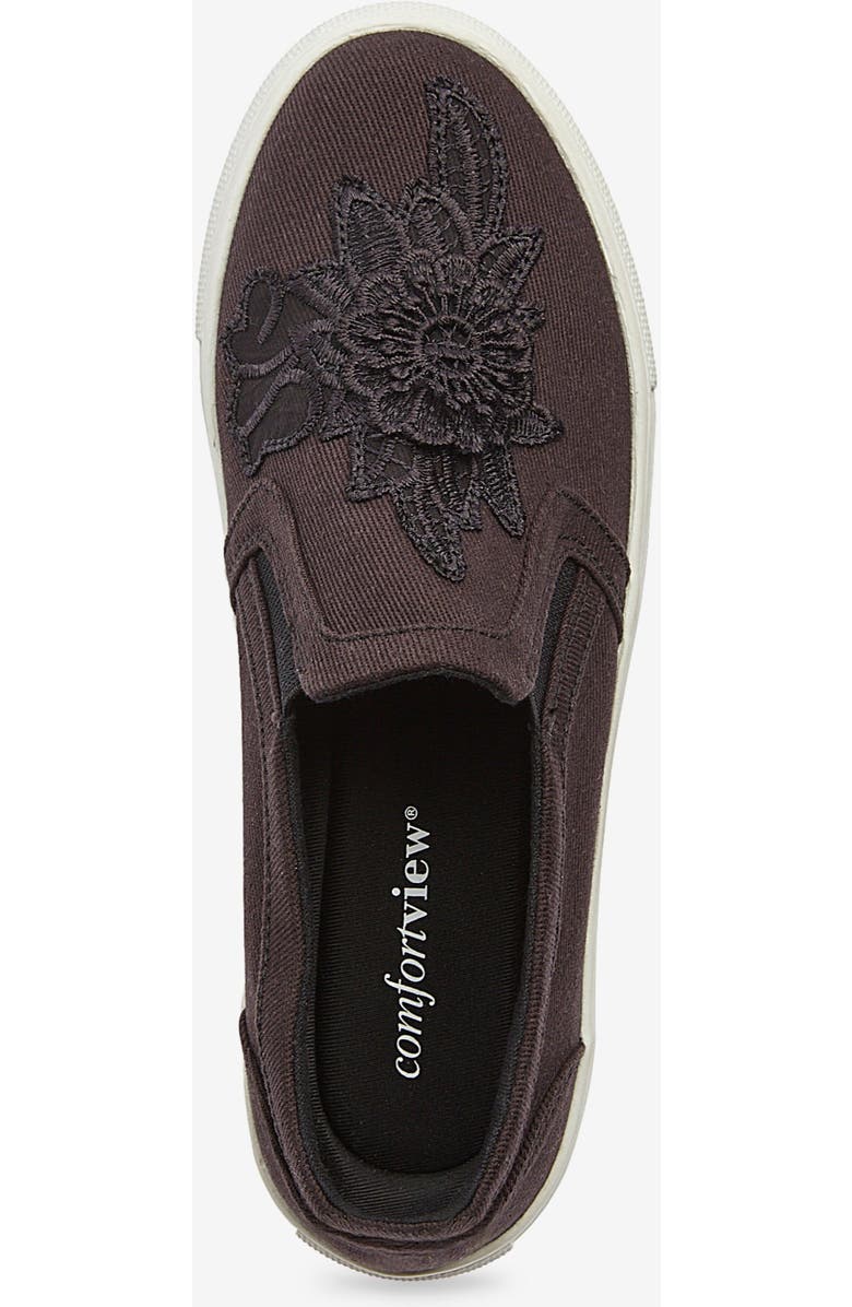 Comfortview The Skyla Slip On Sneaker, Alternate, color, Black