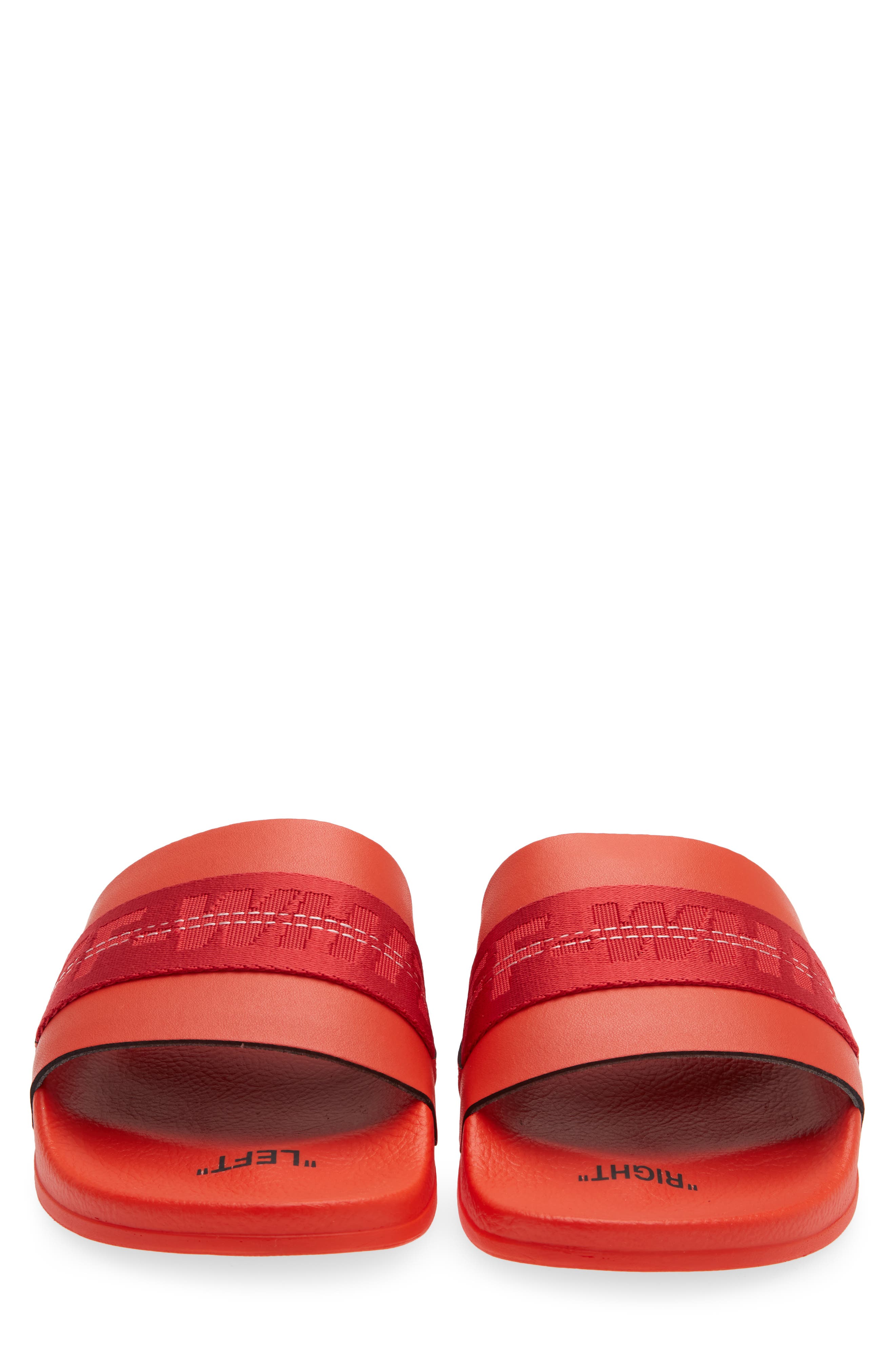 Off-White Industrial Slide Sandal, Alternate, color, Red Red