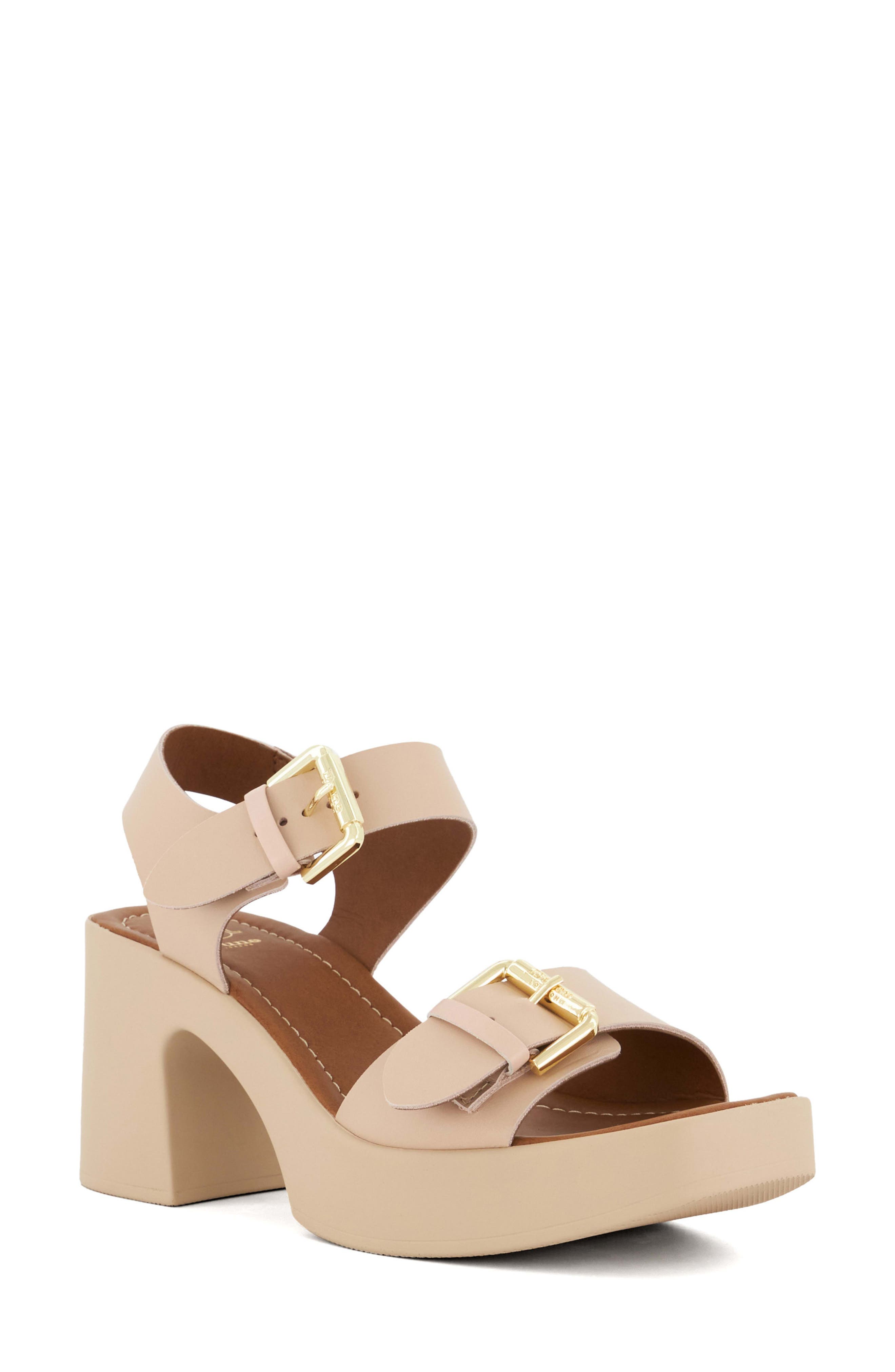 Dune London Jenies Platform Sandal, Main, color, Blush
