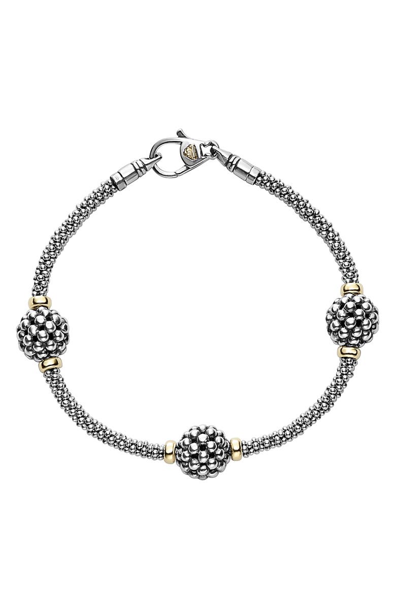LAGOS Signature Caviar Ball Bracelet, Alternate, color,