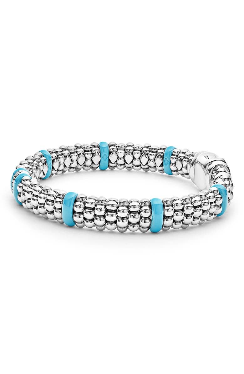 LAGOS Blue Caviar Diamond Link Bracelet, Alternate, color, 