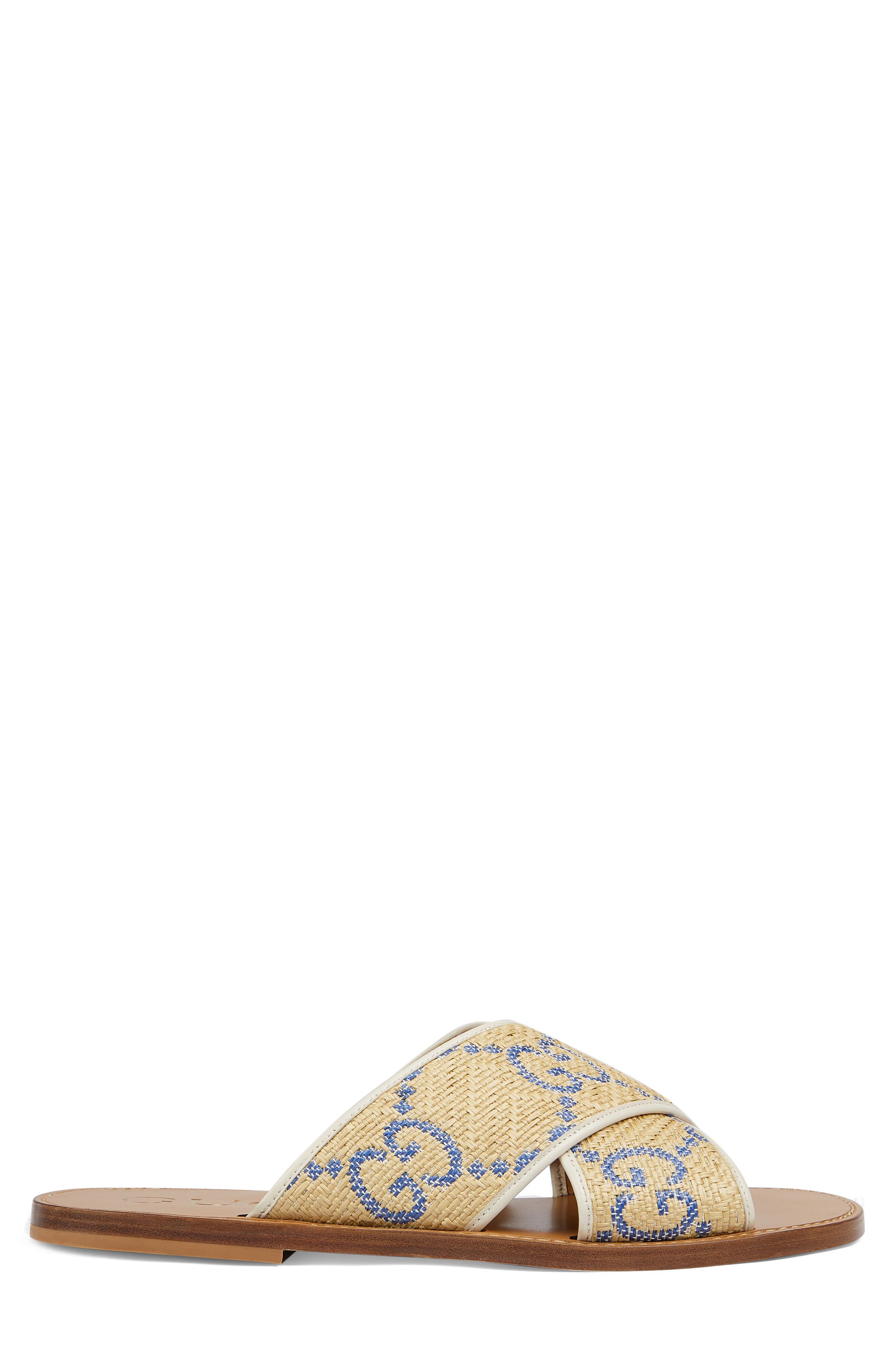 Gucci Ember GG Raffia Slide Sandal (Men) | Nordstrom