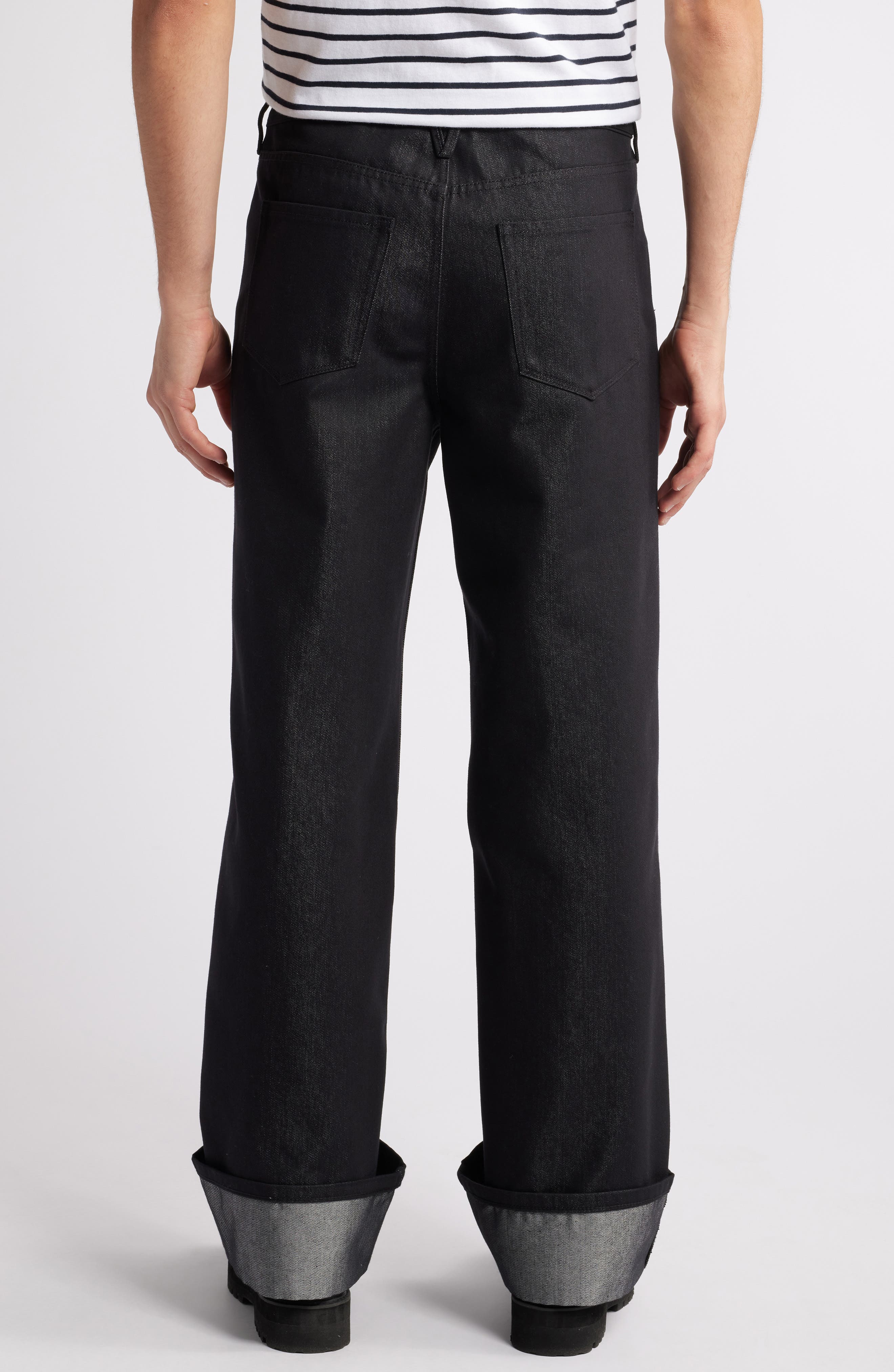 Cuff Wide Leg Jeans - image 2