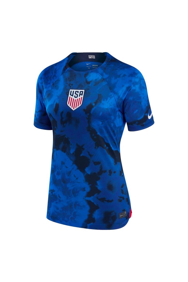 Women's Nike Blue USMNT 2022/23 Away Breathe Stadium Replica Blank Jersey, Alternate, color, Blue