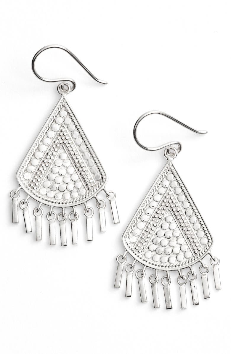 Anna Beck Signature Beaded Fringe Drop Earrings, Main, color, 