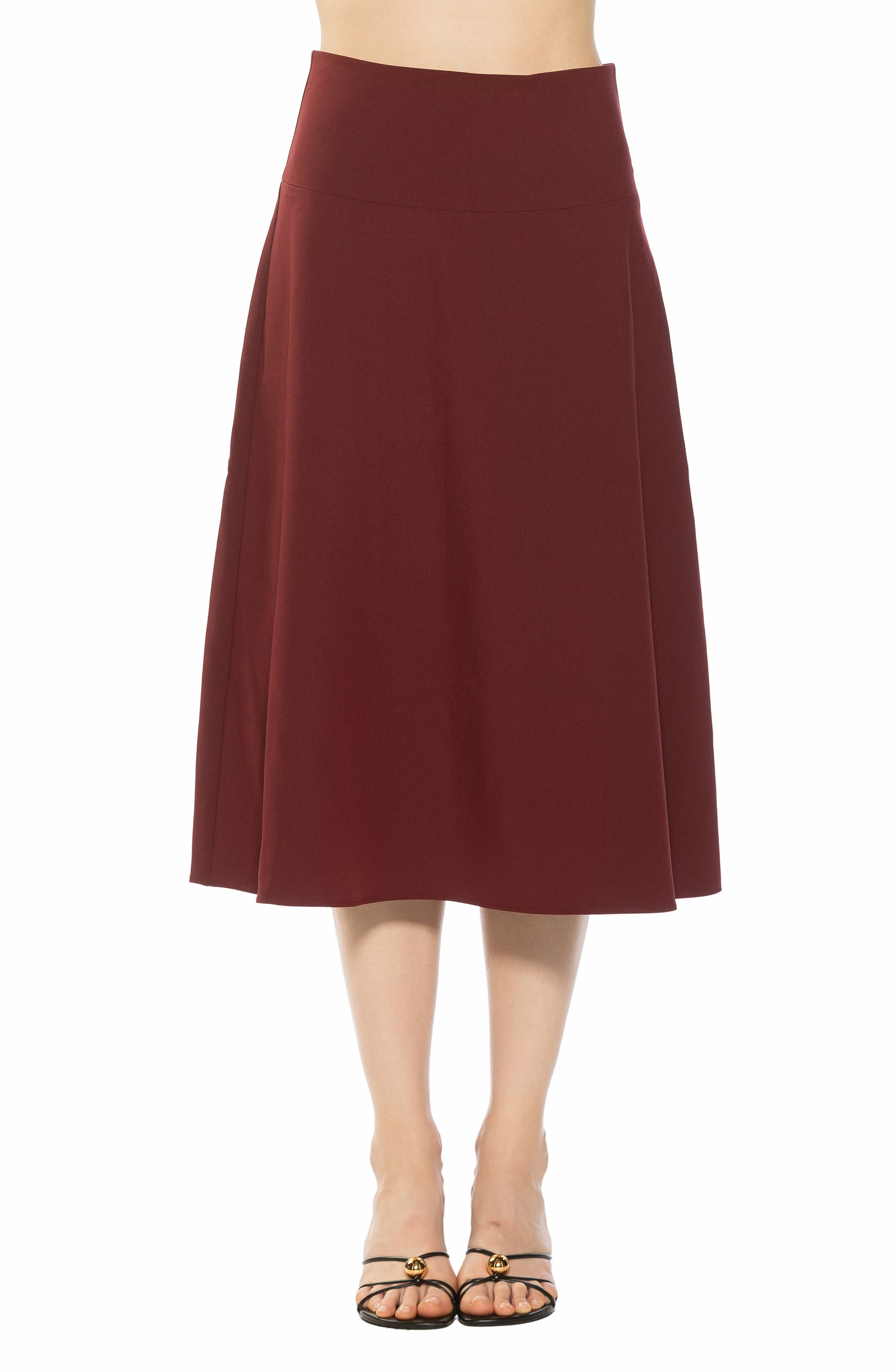 Maris Flared Midi Skirt