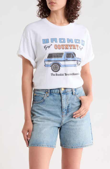 Bronco Country Crop Cotton T-Shirt