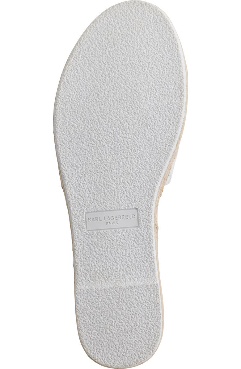 KARL LAGERFELD PARIS Logo Embroidery Platform Espadrille, Alternate, color,