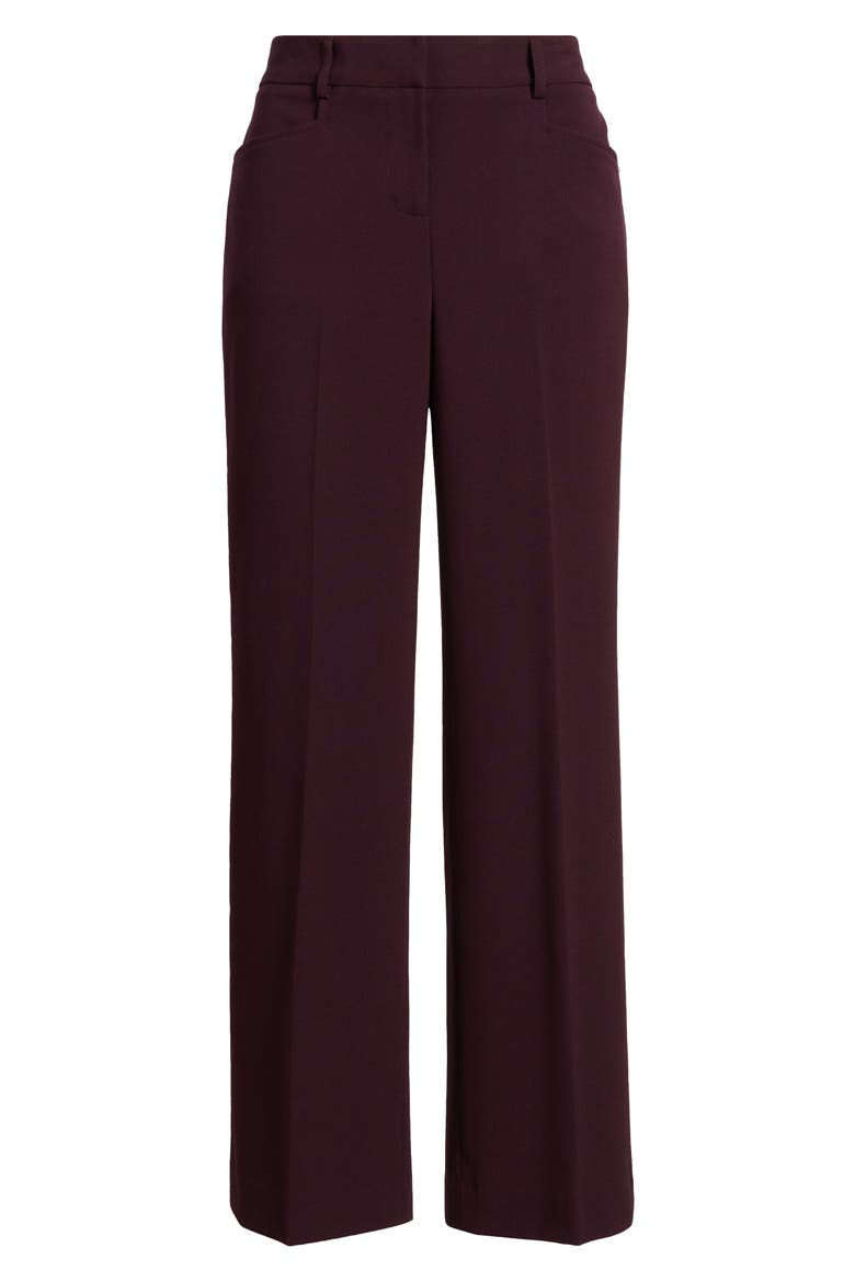 Flare Leg Pants, Alternate, color, PLUM