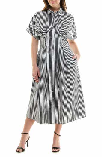 Nicole Miller Striped Shirtdress