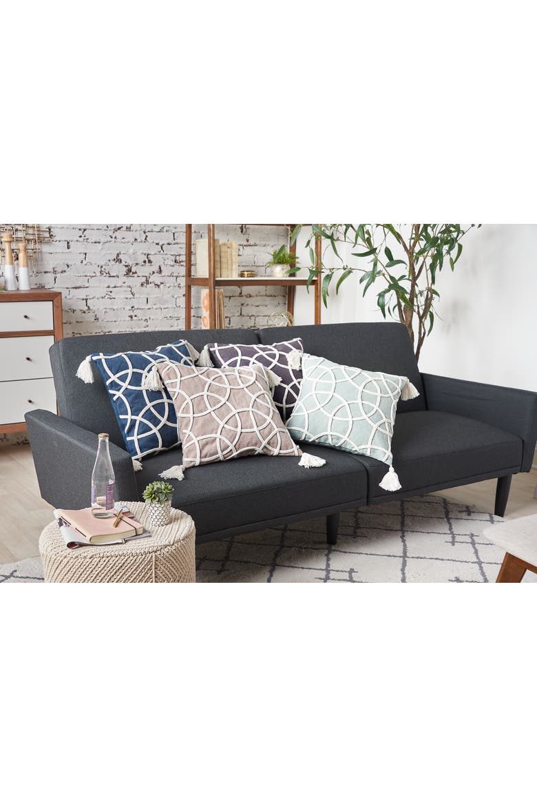 Lily Cement Geometric Accent Throw Pillow, 18" x 18", Alternate, color, Gray