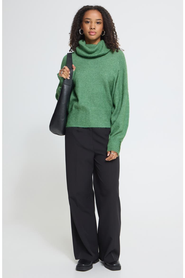 Knit Turtleneck Sweater, Alternate, color, FAIRWAY