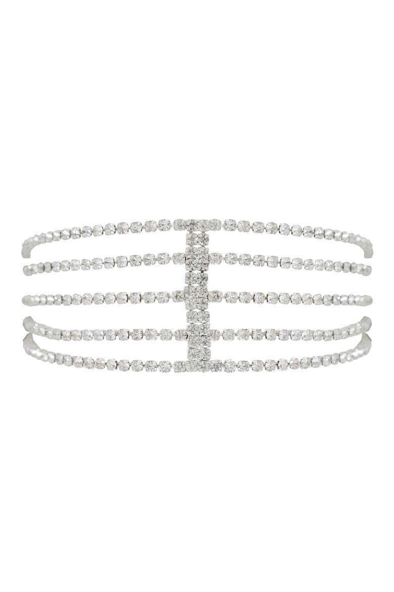 Crystal Headband, Main, color, SILVER