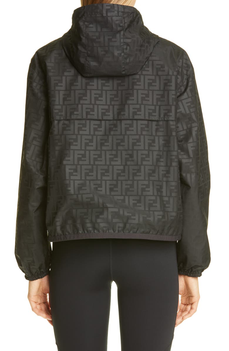 Fendi x K-Way<sup>®</sup> Hooded Reversible Waterproof Windbreaker, Alternate, color,