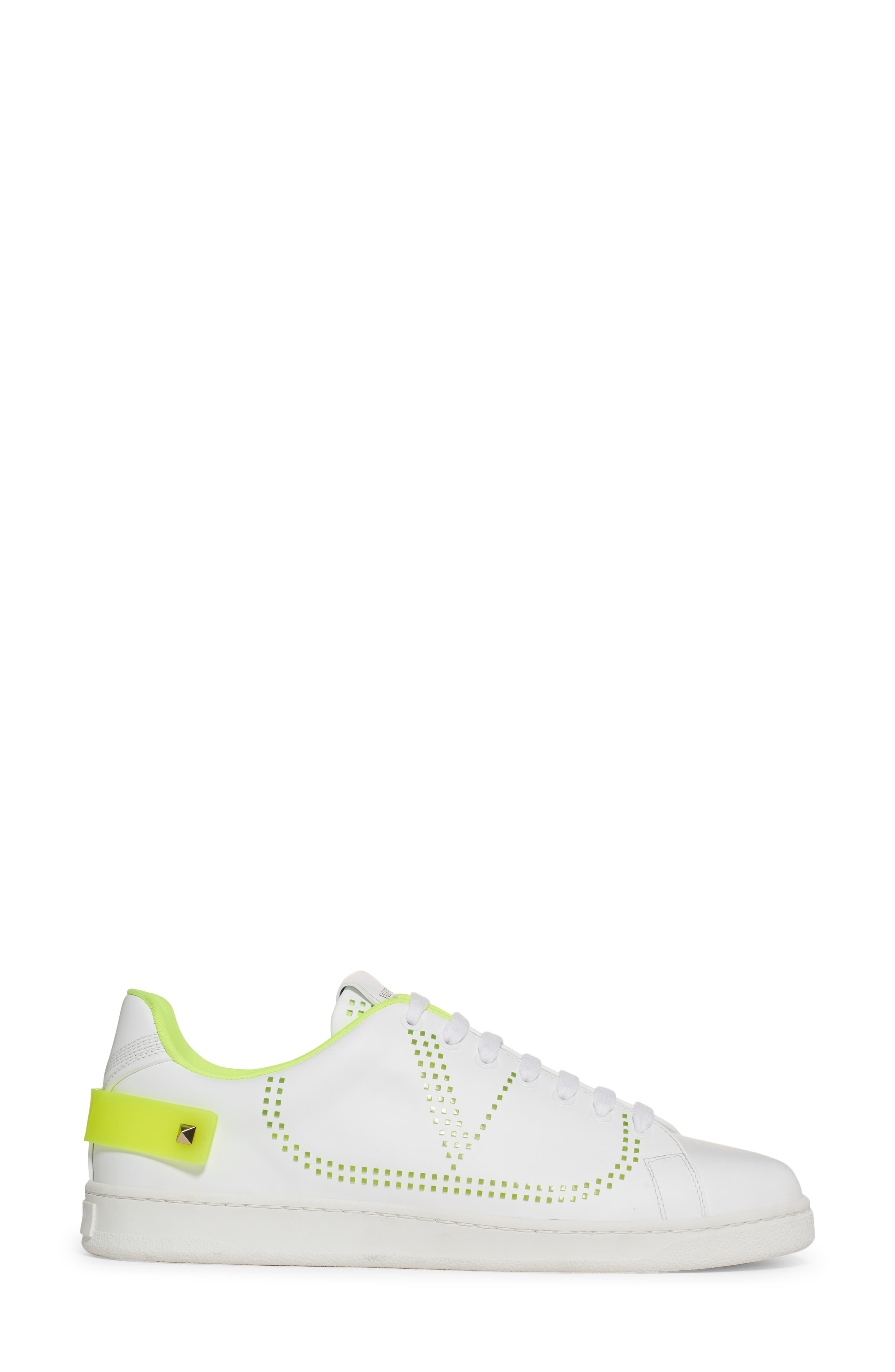 Net V Sneaker, Alternate, color, YELLOW/ IVORY