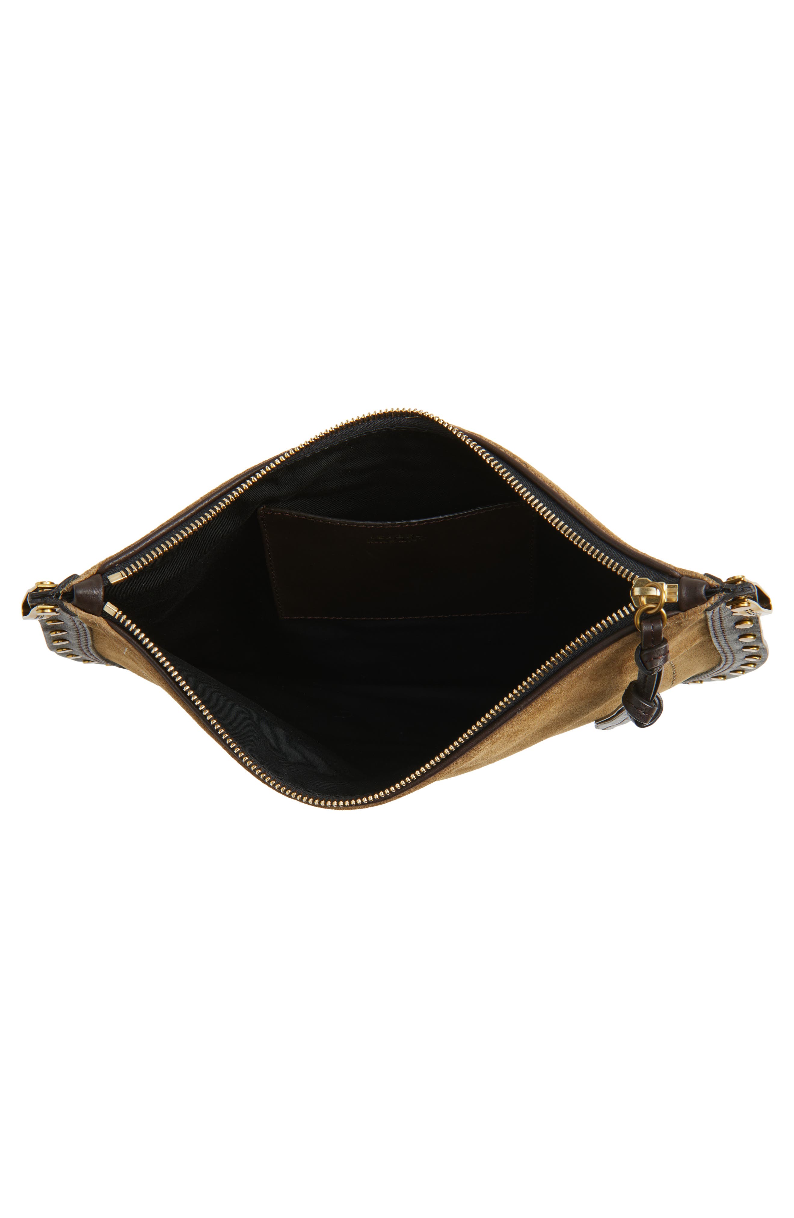 Isabel Marant Oskan Soft Zip Bag, Alternate, color, Taupe