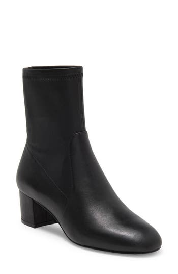 Stuart Weitzman Sofia Stretch Bootie In Black