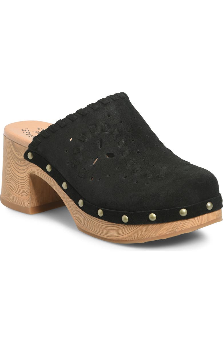 Kork-Ease<sup>®</sup> Tomika Perforated Clog, Main, color, Black Suede