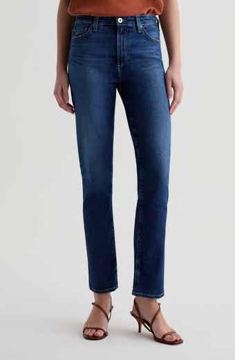 AG Mari Mid Rise Ankle Slim Straight Leg Jeans