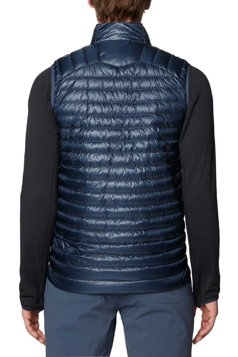 Ghost Whisperer Packable 800-Fill-Power Down Vest, Alternate, color, MOON BLUE