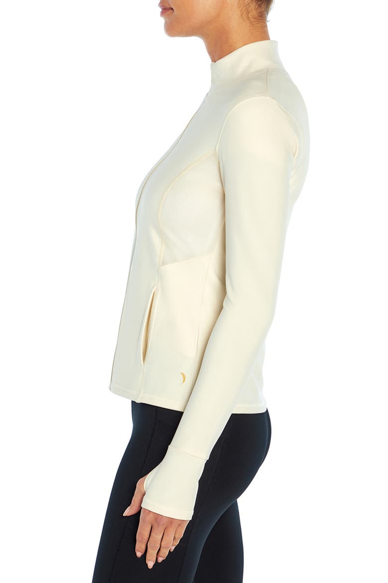 Contour Stand Collar Jacket, Alternate, color, EGRET