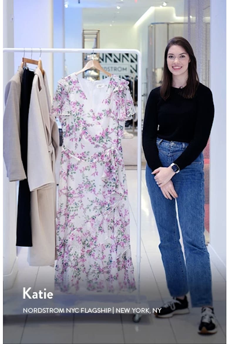 Floral Wrap Front Dress video