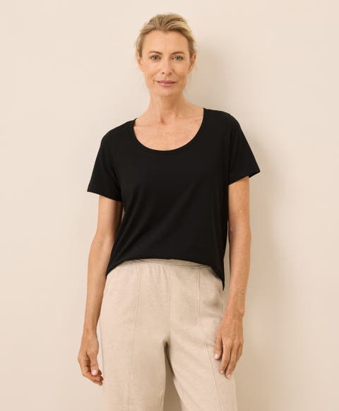 Organic Cotton Softspun Scoop Neck Tee