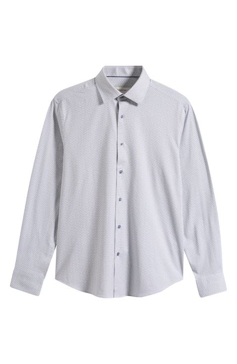 James OoohCotton® Geo Print Button-Up Shirt