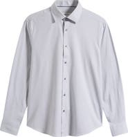 Bugatchi James OoohCotton® Geo Print Button-Up Shirt
