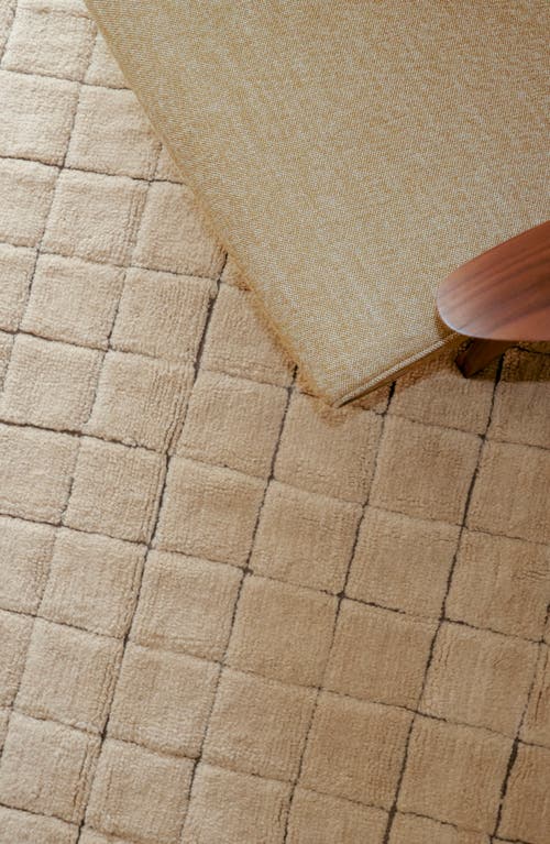 Lorena Canals Woolablemosaic Washable Wool Rug In Brown