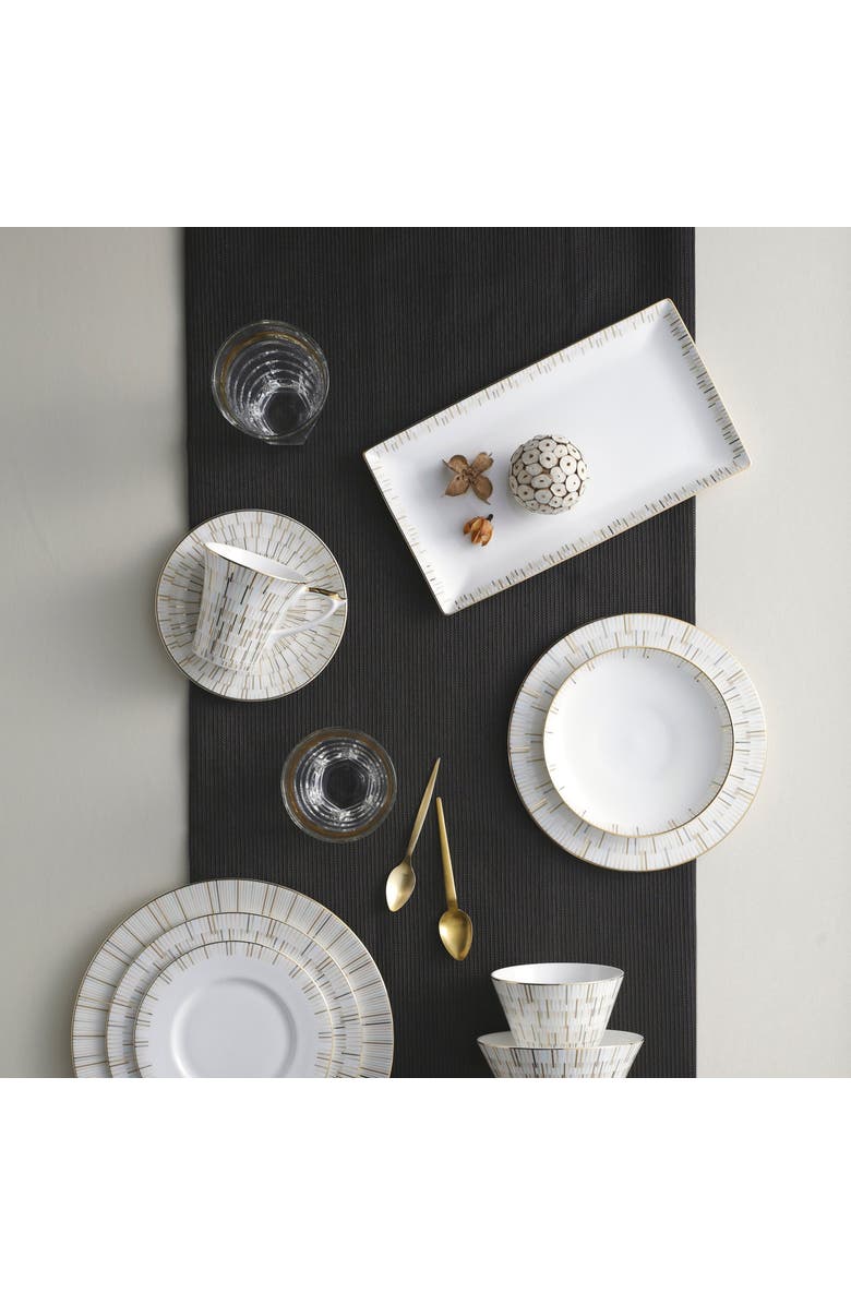 Prouna Luminous Tea cup & Saucer, Alternate, color, White