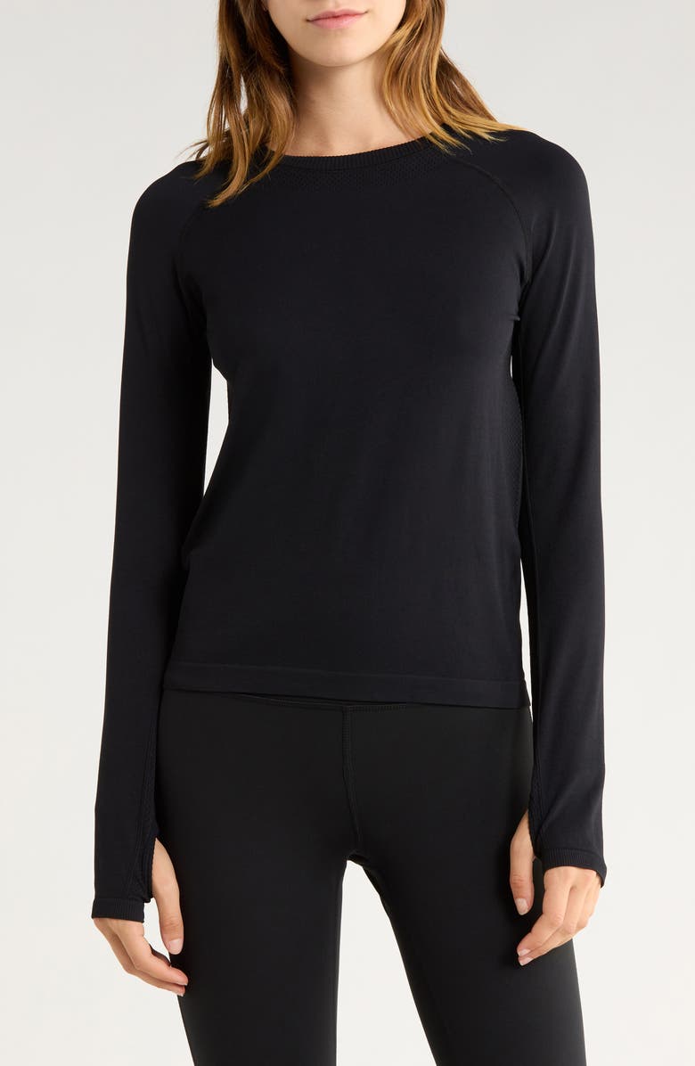 90 DEGREE BY REFLEX Zaia Long Sleeve Active Top, Main, color, 