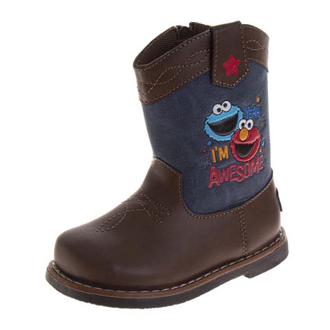 Sesame Street Elmo Infant Cowboy Boots Baby Western Pull-On Boots