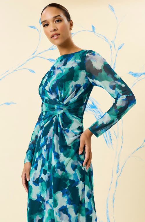 Maggy London Asymmetric Long Sleeve Dress