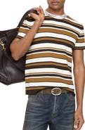 Burberry Striped Wool Blend T-shirt