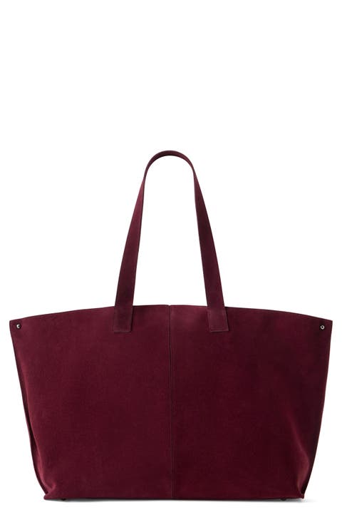 Medium AI Suede Convertible Shoulder Tote