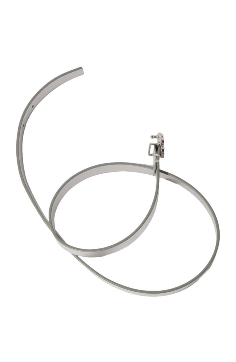 maje Slim belt with Clover buckle, Alternate, color, Silver