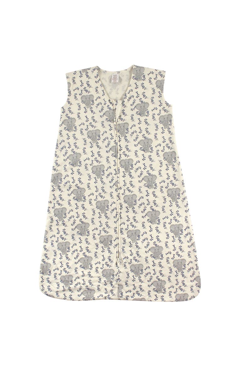 Organic-Cotton Sleeveless Wearable Sleeping Bag, Sack, Blanket, Main, color, Elephant