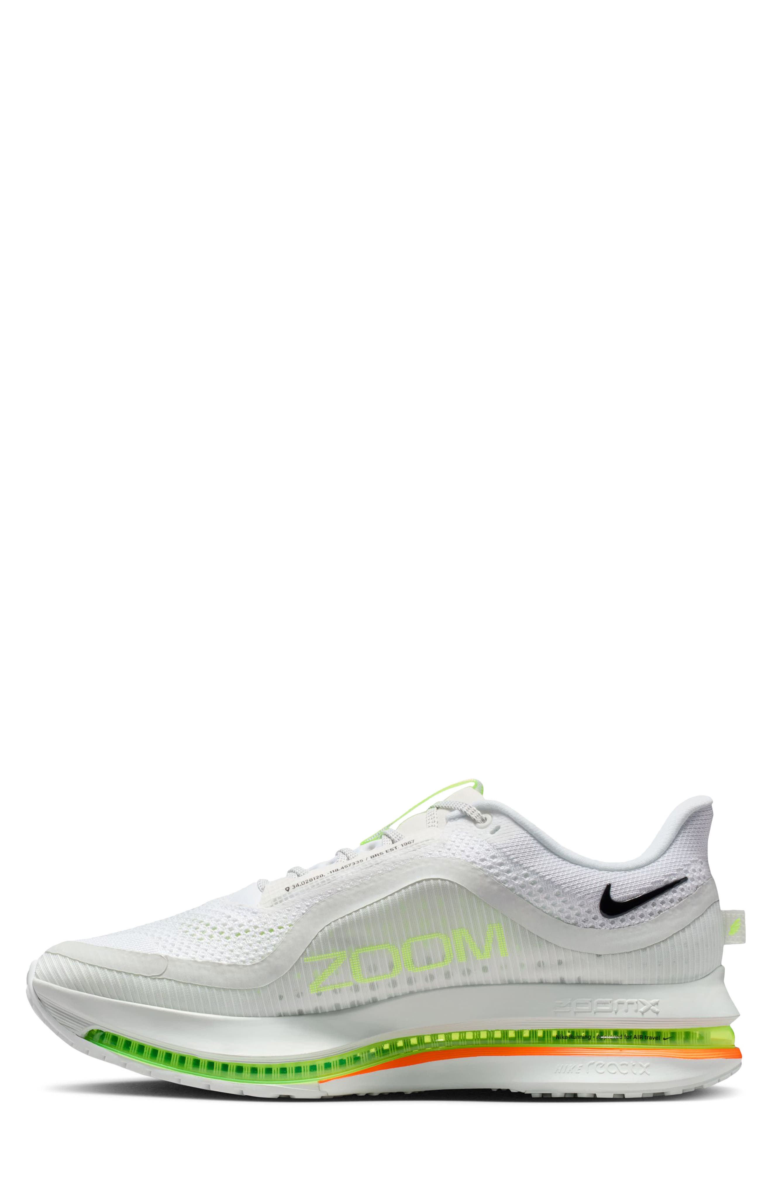 Air Zoom Pegasus Premium Running Shoe, Alternate, color, WHITE/ BLACK